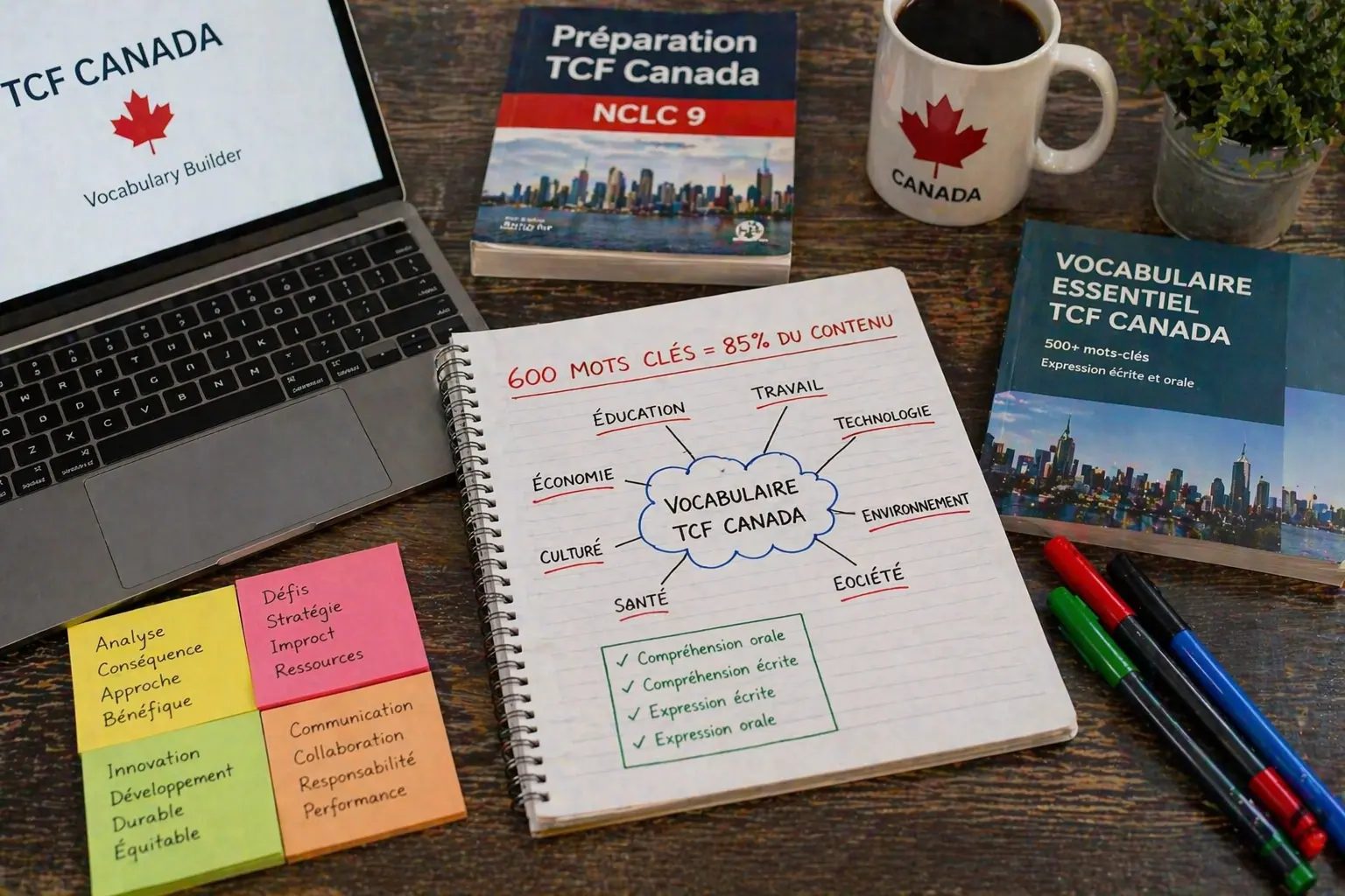 TCF Canada Domain Vocabulary: Building the 600-Word Arsenal That Covers 85% of Exam Content