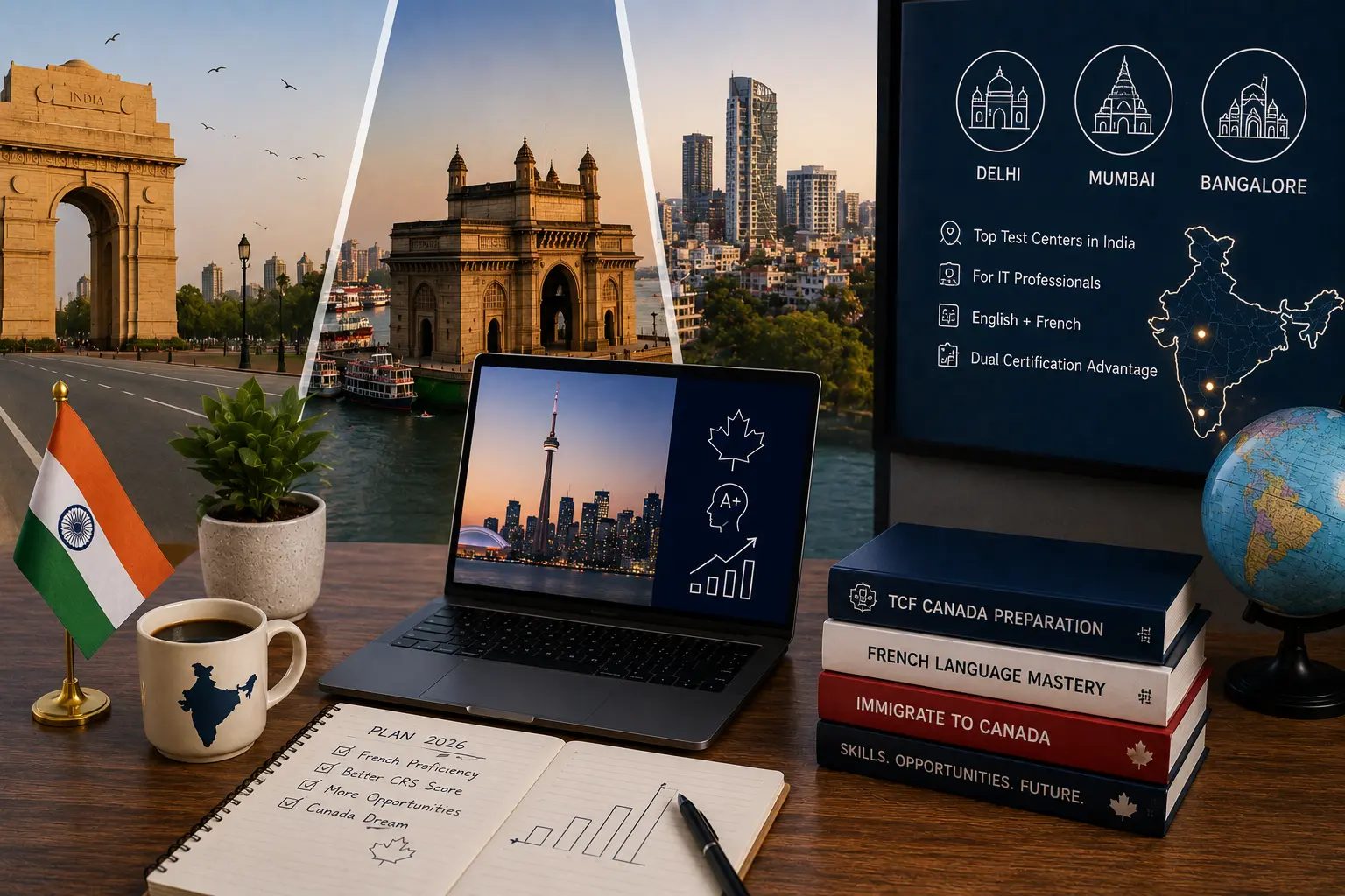 TCF Canada in India 2026: Delhi, Mumbai and Bangalore Test Centers, IT Professionals and the English+French Dual Certification Strategy